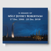 Air Force Memorial bij nacht Gastenboek (Voorkant)