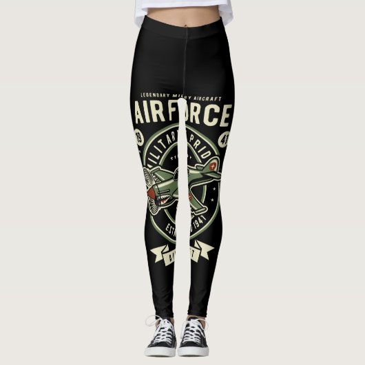 air force military pride aircraft leggings (Voorkant)