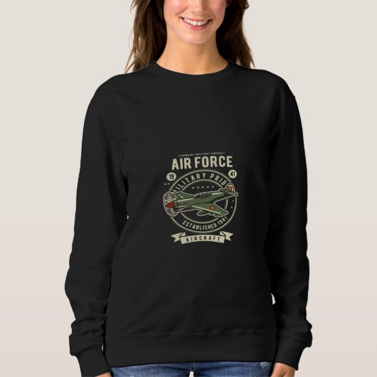 air force military pride aircraft trui (Voorkant)