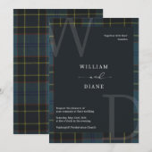 Air Force Tartan Invitation Kaart (Voorkant / Achterkant)