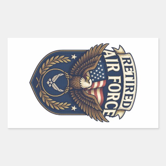 Air Force (USAF) Rechthoekige Sticker (Voorkant)
