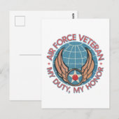 Air Force Veteran Briefkaart (Voorkant / Achterkant)