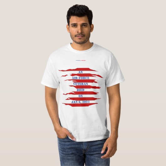 AIR FORCE VETERAN JAN 6, 2021 T-SHIRT (Voorkant volledig)