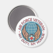 Air Force Veteran Magneet (Voorkant / Achterkant)
