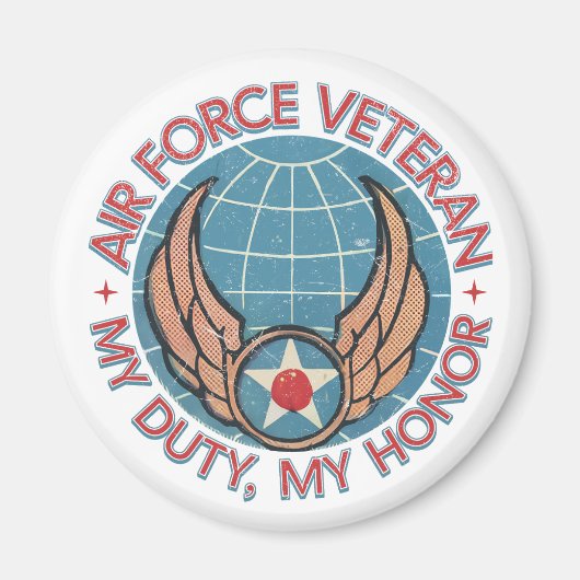 Air Force Veteran Magneet (Voorkant)