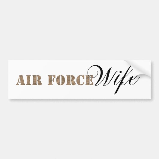 Air Force Vrouw bumpersticker (Voorkant)