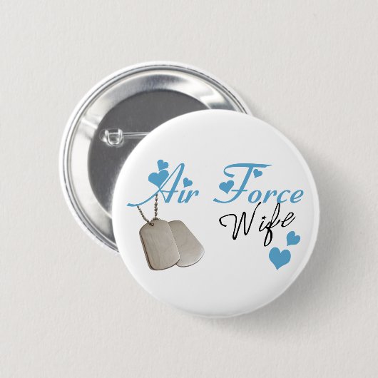 Air Force Wife Button (Voorkant /achterkant)