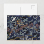 Air France: De nuit et de jour dans tous les ciel Briefkaart (Voorkant / Achterkant)