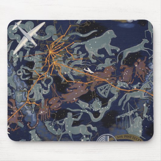 Air France : De nuit et de jour in de tous les cie Muismat (Voorkant)