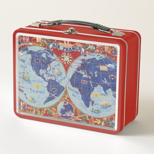 Air France Map of the World (Voorkant)