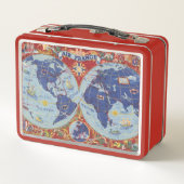 Air France Map of the World (Achterkant)