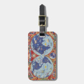 Air France Map of the World Bagagelabel (Voorkant verticaal)