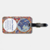 Air France Map of the World Bagagelabel (Achterkant horizontaal)