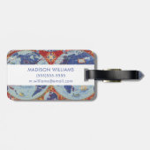 Air France Map of the World Bagagelabel (Achterkant horizontaal)