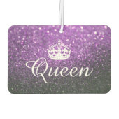 Air Freshener - Queen Crown Glitter Purple Luchtverfrisser (Achterkant)