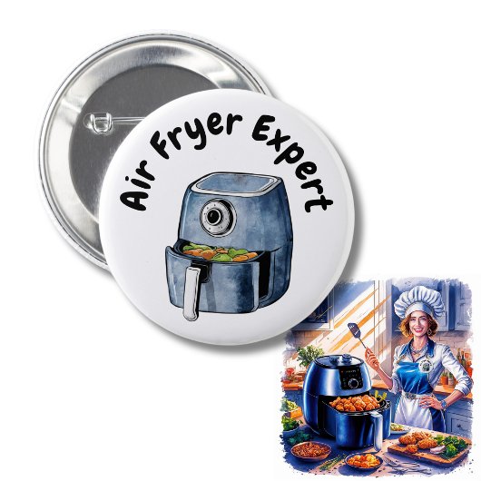 Air Fryer Expert Gift Air frituurkok Ronde Button 5,7 Cm