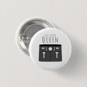 Air Fryer Koningin Ronde Button 3,2 Cm (Voorkant /achterkant)