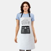 Air Fryer Koningin Schort (Gedragen)