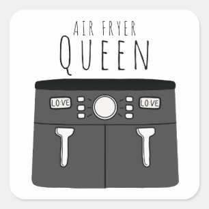 Air Fryer Koningin Sticker