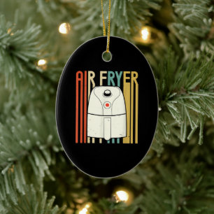 Air Fryer Master Cook Food Retro Chicken Keramisch Ornament