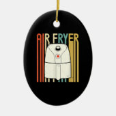 Air Fryer Master Cook Food| Retro Chicken Keramisch Ornament (Voorkant)