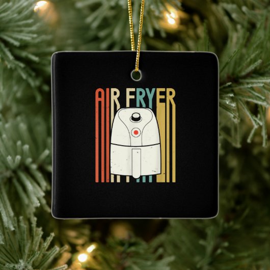 Air Fryer Master Cook Food| Retro Chicken Keramisch Ornament (Boom)