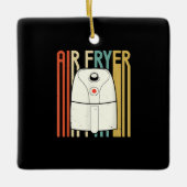 Air Fryer Master Cook Food| Retro Chicken Keramisch Ornament (Voorkant)