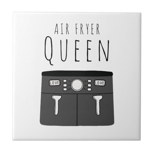 Air Fryer Queen Beverage Tegeltje (Voorkant)