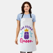 Air Fryer Queen Cook Cooking Chef Women Girls Schort (Gedragen)