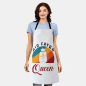 Air Fryer Queen Fried Food Cooking Cook Schort (Gedragen)