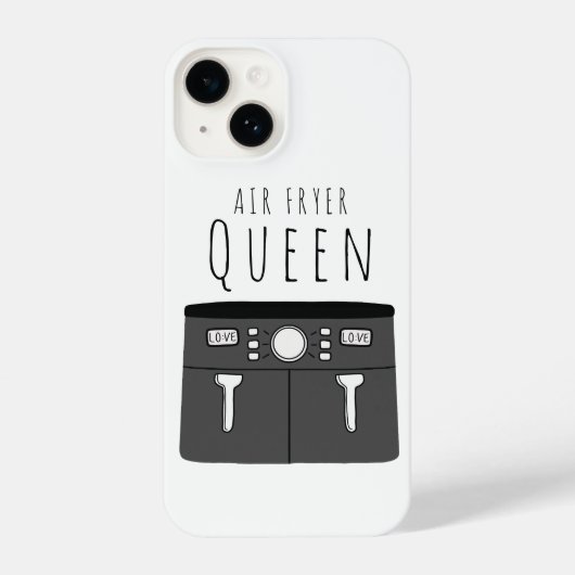 Air Fryer Queen iPhone Hoesje (Achterkant)