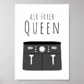 Air Fryer Queen Poster (Voorkant)