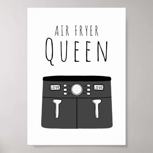 Air Fryer Queen Poster (Voorkant)