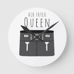 Air Fryer Queen Ronde Klok