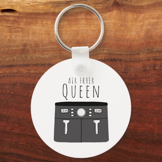Air Fryer Queen Sleutelhanger (Voorkant)