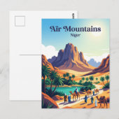 Aïr-gebergte Niger Briefkaart (Voorkant / Achterkant)