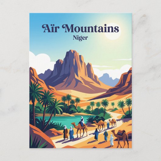 Aïr-gebergte Niger Briefkaart (Voorkant)