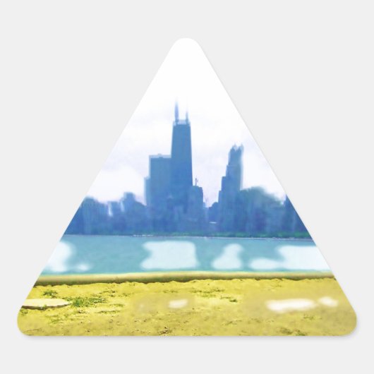 Air Geborstende Chicago Sticker (Voorkant)