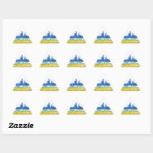 Air Geborstende Chicago Sticker (Vel)