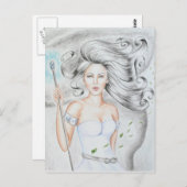 Air Goddess-postkaart Briefkaart (Voorkant / Achterkant)