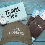 Air Goddess Typografie, Wanderlust, Eenvoudig Geborduurde Pet<br><div class="desc">Air Goddess Typografie,  Wanderlust,  Eenvoudig geborduurd honkbal Pet. Ontdek je passie voor avontuur met ons Wanderlust pet. Dit stijlvolle pet heeft een ontwerp dat het hart van elke reisliefhebber aanspreekt. Auteursrechten stijgen in stijl Design.</div>