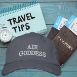 Air Goddess Typografie, Wanderlust, Eenvoudig Geborduurde Pet<br><div class="desc">Air Goddess Typografie,  Wanderlust,  Eenvoudig geborduurd honkbal Pet. Ontdek je passie voor avontuur met ons Wanderlust pet. Dit stijlvolle pet heeft een ontwerp dat het hart van elke reisliefhebber aanspreekt. Auteursrechten stijgen in stijl Design.</div>