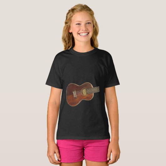 Air Guitar Ukulele T-shirt (Voorkant volledig)