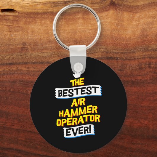 Air Hammer Operator, Funny Job Occupation  Sleutelhanger (Voorkant)