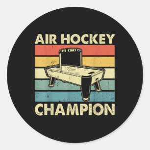 Air Hockey Champion - Air Hockey speler Ronde Sticker