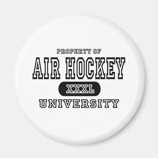 Air Hockey Universiteit Magneet (Voorkant)
