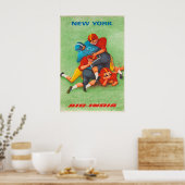 Air India - New York - Reisposter Prints (Keuken)
