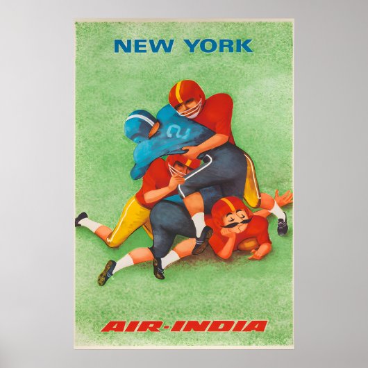 Air India - New York - Travel Poster Prints (Voorkant)