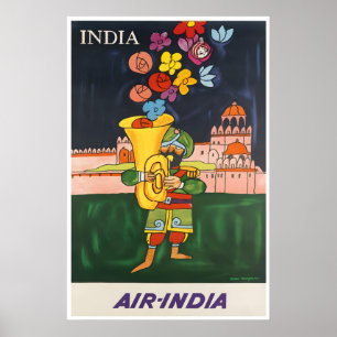 Air India Reisposter Indiase KunstprintA Poster