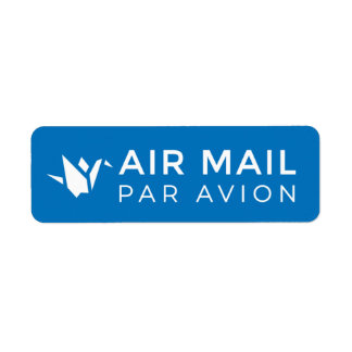 AIR MAIL AAVION AAVION 折 メり鶴鳥 origami , VoGELS , Etiket